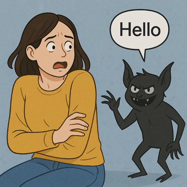 Anxiety trying to get the attention of someone